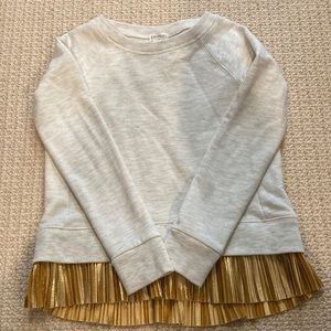 Sweatshirt with ruffle detail crewcuts size 6